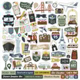 Echo Park It's Time To Travel Element Sticker (TTT494014)