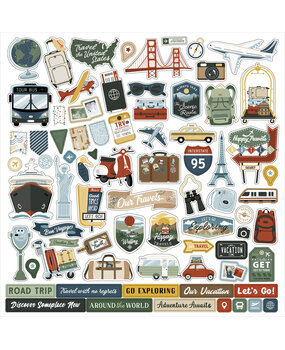 Echo Park It's Time To Travel Element Sticker (TTT494014)