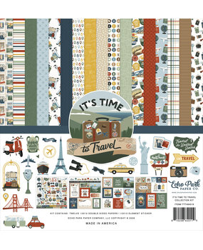 Echo Park It's Time To Travel 12x12 Inch Collection Kit (TTT494016)
