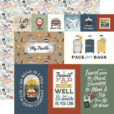 Echo Park It's Time To Travel 12x12 Inch Collection Kit (TTT494016)