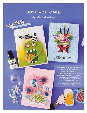 Spellbinders Just Add Cake Cardmaking Kit Birthday (BD-1049)