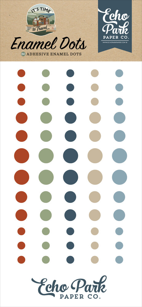 Echo Park It's Time To Travel Enamel Dots (TTT494028)