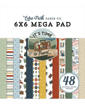 Echo Park It's Time To Travel 6x6 Inch Cardmakers Mega Pad (TTT494031)