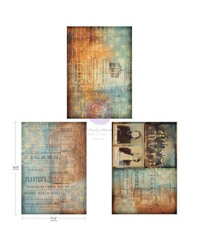 Finnabair A3 Decoupage Pack Chestnut Street (3pcs) (951757)