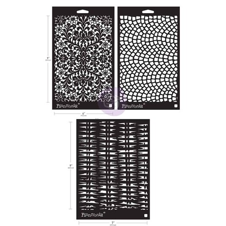 Finnabair Limited Edition Stencil Set Knots & Knits (2pcs) (951733)
