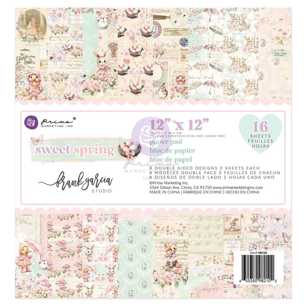 Prima Marketing Sweet Spring 12x12 Inch Paper Pad (982102)
