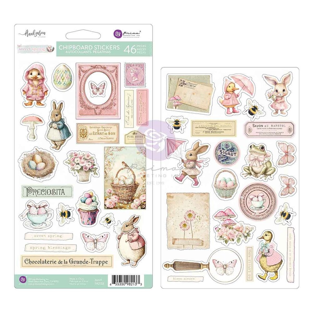 Prima Marketing Sweet Spring Chipboard Stickers (46pcs) (982133) Prima Marketing Sweet Spring Chipboard Stickers (46pcs) (982133)