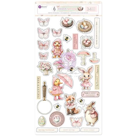 Prima Marketing Sweet Spring Sticker Sheet (34pcs) (982171) Prima Marketing Sweet Spring Sticker Sheet (34pcs) (982171)