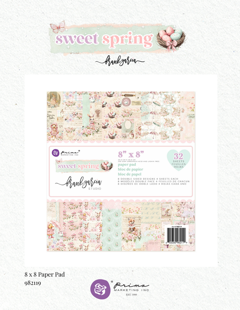 Prima Marketing Sweet Spring 8x8 Inch Paper pad (982119)