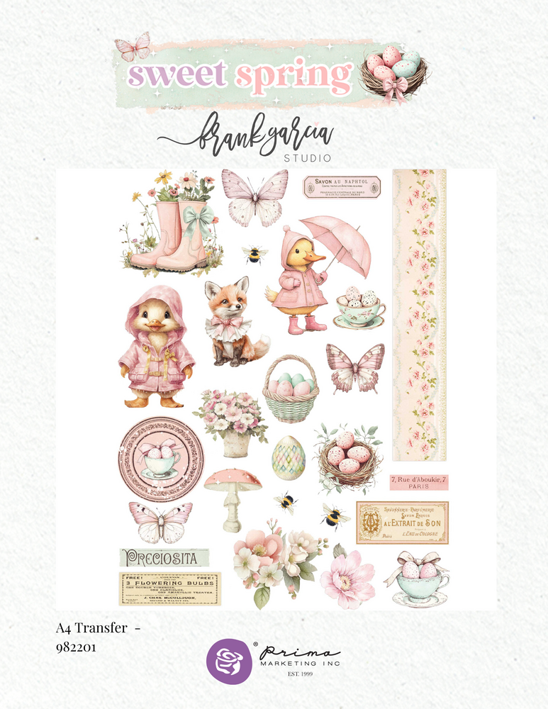Prima Marketing Sweet Spring A4 Transfer (982201) Prima Marketing Sweet Spring A4 Transfer (982201)