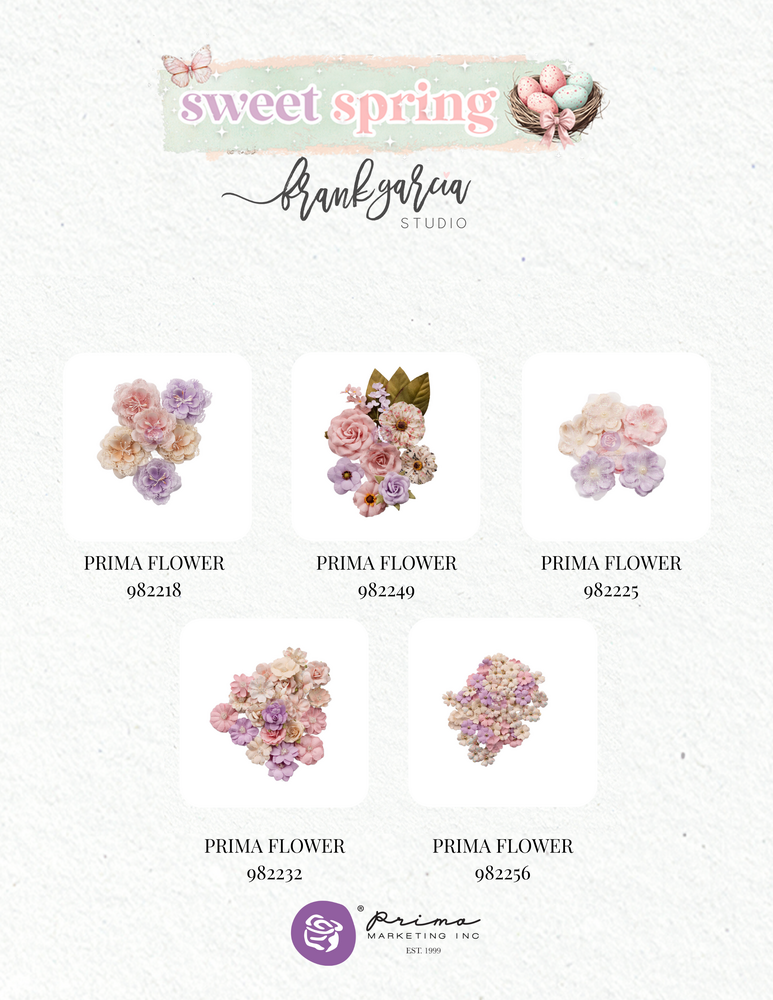 Prima Marketing Sweet Spring Flowers Spring Blooms (24pcs) (982232) Prima Marketing Sweet Spring Flowers Spring Blooms (24pcs) (982232)