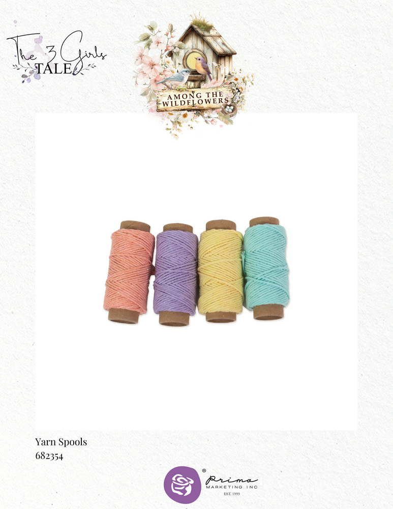 Prima Marketing Among the Wildflowers Yarn Spools (682354) Prima Marketing Among the Wildflowers Yarn Spools (682354)