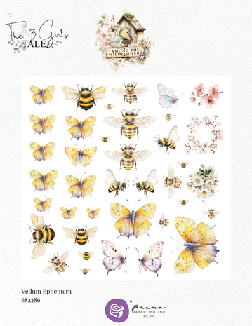 Prima Marketing Among the Wildflowers Vellum Ephemera Spring Wings (76pcs) (682286) Prima Marketing Among the Wildflowers Vellum Ephemera Spring Wings (76pcs) (682286)