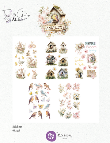 Prima Marketing Among the Wildflowers Sticker Pack (682378) Prima Marketing Among the Wildflowers Sticker Pack (682378)