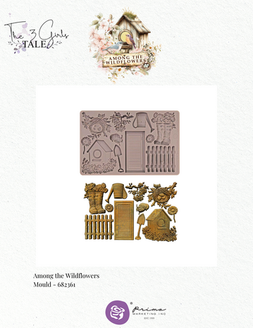 Prima Marketing Among the Wildflowers Mould Spring Tales (682361)