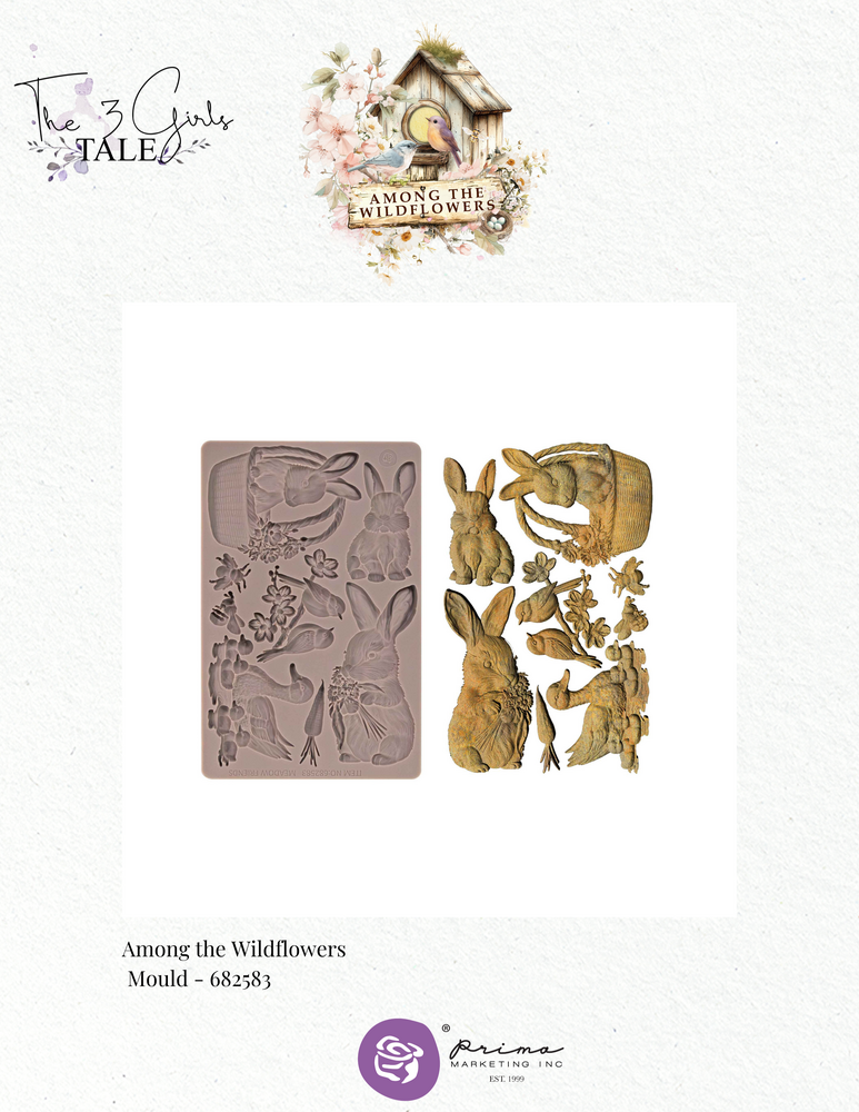 Prima Marketing Among the Wildflowers Mould Garden Friends (682583) Prima Marketing Among the Wildflowers Mould Garden Friends (682583)
