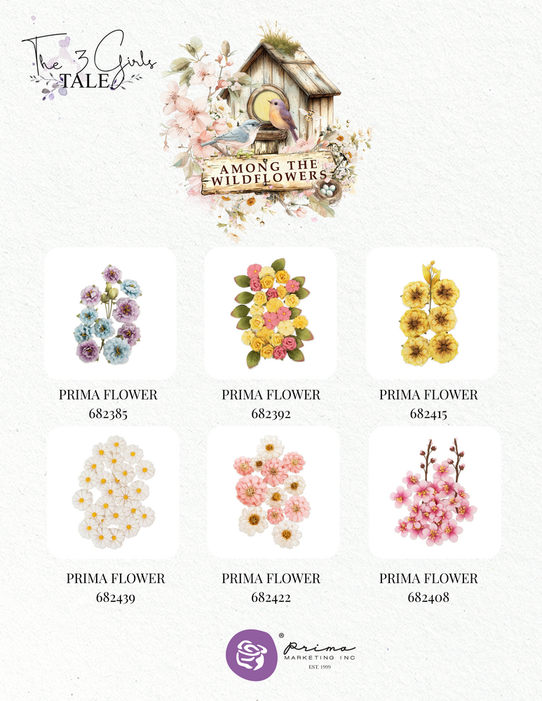 Prima Marketing Among the Wildflowers Flowers Honey Bloom (7pcs) (682415) Prima Marketing Among the Wildflowers Flowers Honey Bloom (7pcs) (682415)