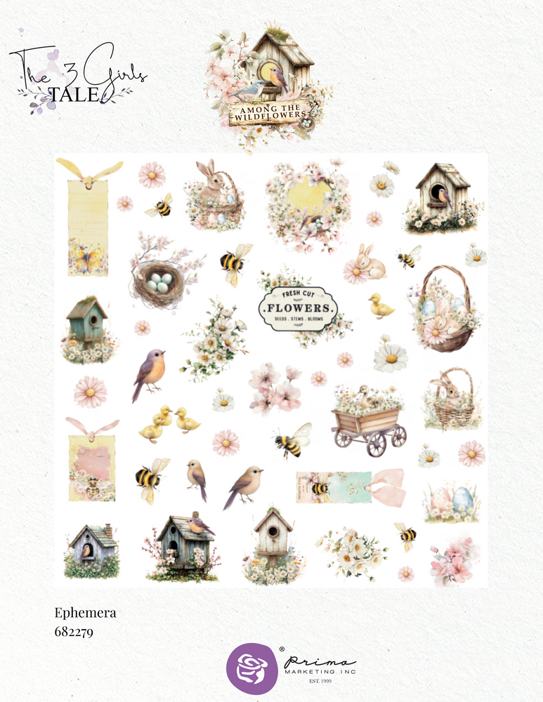 Prima Marketing Among the Wildflowers Ephemera Spring Bits (96pcs) (682279) Prima Marketing Among the Wildflowers Ephemera Spring Bits (96pcs) (682279)