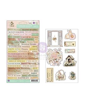 Prima Marketing Among the Wildflowers Chipboard Stickers (59pcs) (682262)