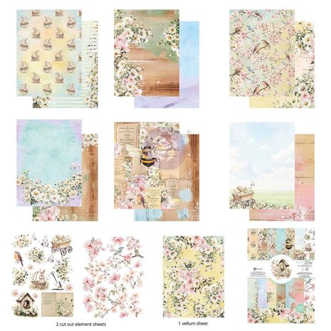 Prima Marketing Among the Wildflowers 6x8 Inch Paper Pad (682248) Prima Marketing Among the Wildflowers 6x8 Inch Paper Pad (682248)