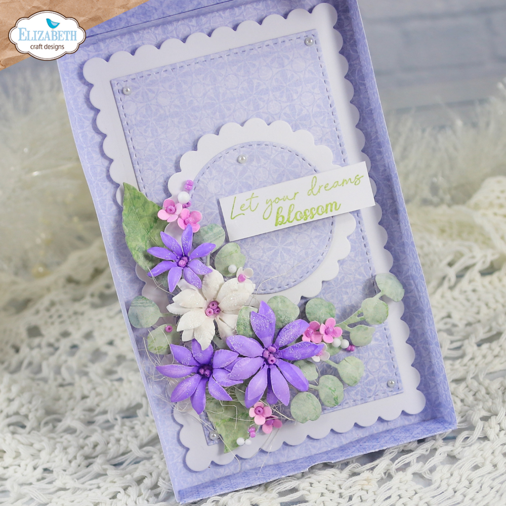 Elizabeth Craft Designs Beautiful Blooms Die Rectangle Gift Box by Paper Flowers (2351)