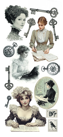 Ciao Bella Typographic Transparent Adhesive Sheets (5pcs) (CBI014) Ciao Bella Typographic Transparent Adhesive Sheets (5pcs) (CBI014)