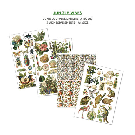 Ciao Bella Jungle Vibes A4 Junk Journal Ephemera Book (32pcs) (CBB026) Ciao Bella Jungle Vibes A4 Junk Journal Ephemera Book (32pcs) (CBB026)