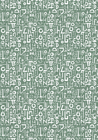 Ciao Bella Typographic A4 Deluxe Paper Pearl Copper & Vellum Dual Pack Mixed (6pcs) (CBX008)