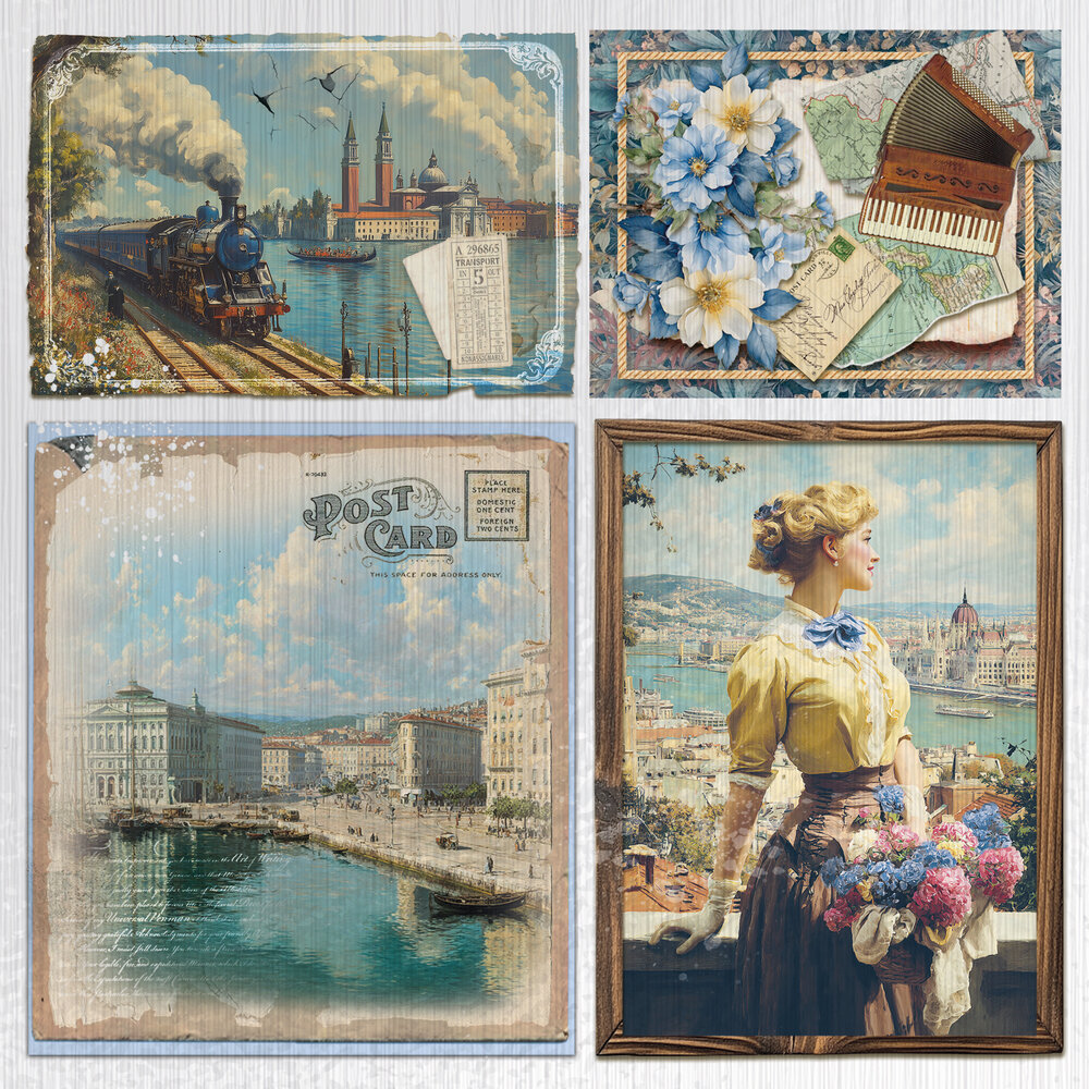 Ciao Bella Eastern Journey 6x6 Inch Deluxe Paper Silver & Vellum Dual Pack Mixed (6pcs) (CBXQ009) Ciao Bella Eastern Journey 6x6 Inch Deluxe Paper Silver & Vellum Dual Pack Mixed (6pcs) (CBXQ009)