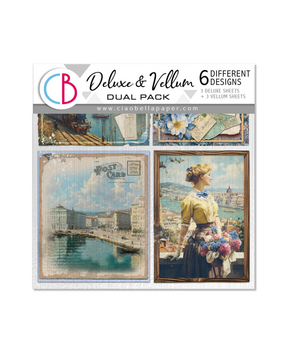 Ciao Bella Eastern Journey 6x6 Inch Deluxe Paper Silver & Vellum Dual Pack Mixed (6pcs) (CBXQ009)