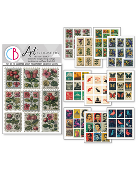 Ciao Bella Faraway Mail Mixed Media Stickers (10pcs) (MB009)