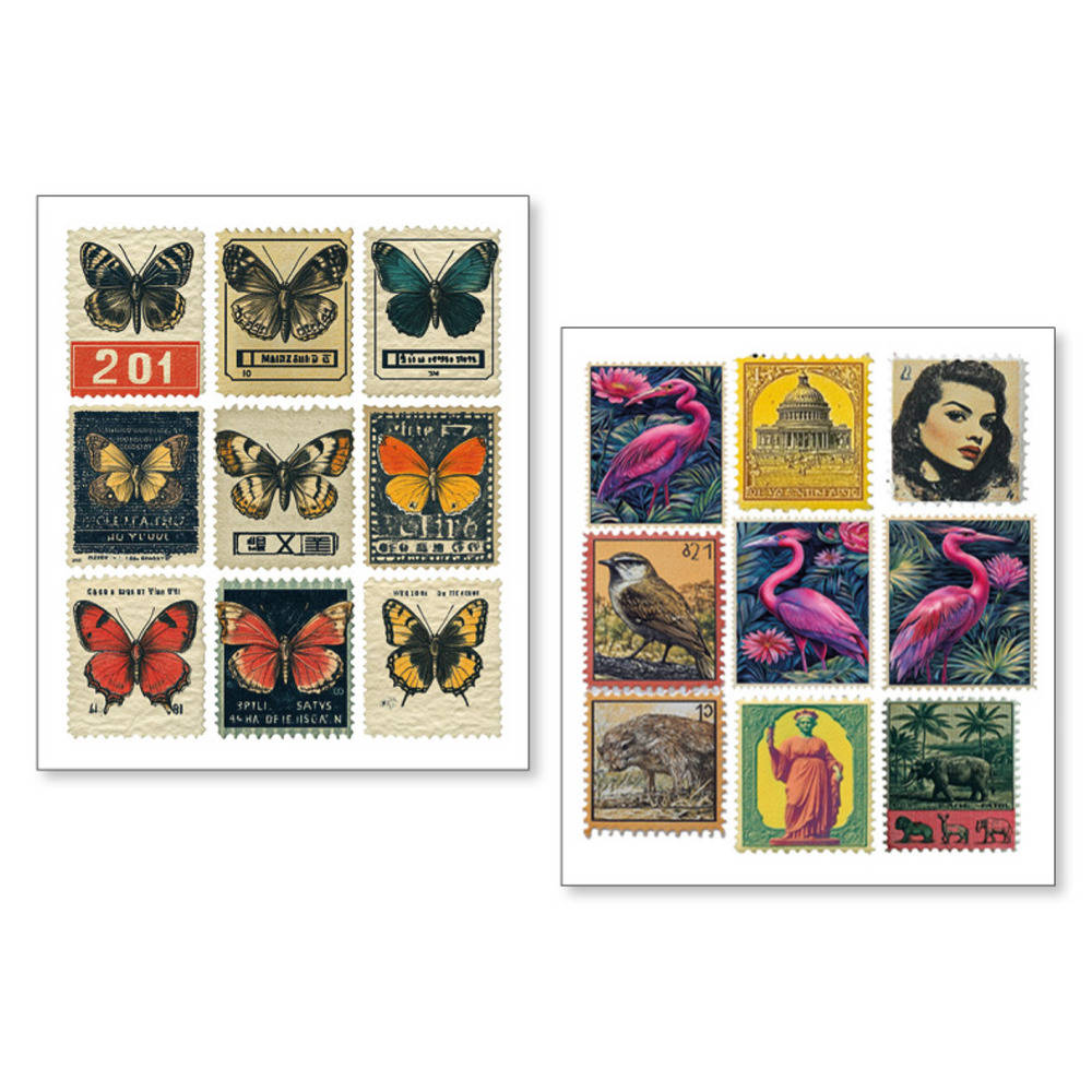 Ciao Bella Faraway Mail Mixed Media Stickers (10pcs) (MB009) Ciao Bella Faraway Mail Mixed Media Stickers (10pcs) (MB009)