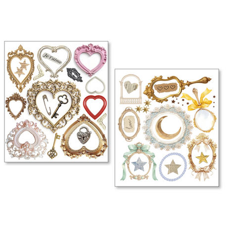 Ciao Bella Whisper Frames Mixed Media Stickers (10pcs) (MB010) Ciao Bella Whisper Frames Mixed Media Stickers (10pcs) (MB010)