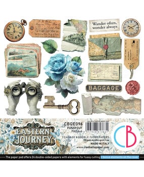 Ciao Bella Eastern Journey 6x6 Inch Fussy Cut Pad (24pcs) (CBQE096)