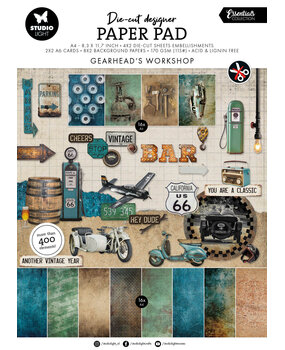 Studio Light Gearhead Workshop A4 Essentials Die-Cut Paper Pad (SL-ES-DCPP436)