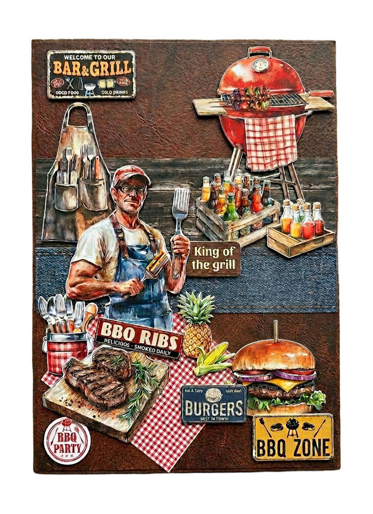 Studio Light BBQ Party A4 Essentials Die-Cut Paper Pad (SL-ES-DCPP437)