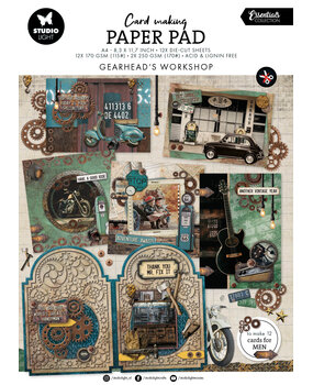 Studio Light Gearhead Workshop A4 Essentials Card Making Paper Pad (SL-ES-CMP26)