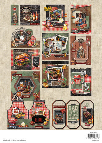Studio Light BBQ Party A4 Essentials Card Making Paper Pad (SL-ES-CMP27)