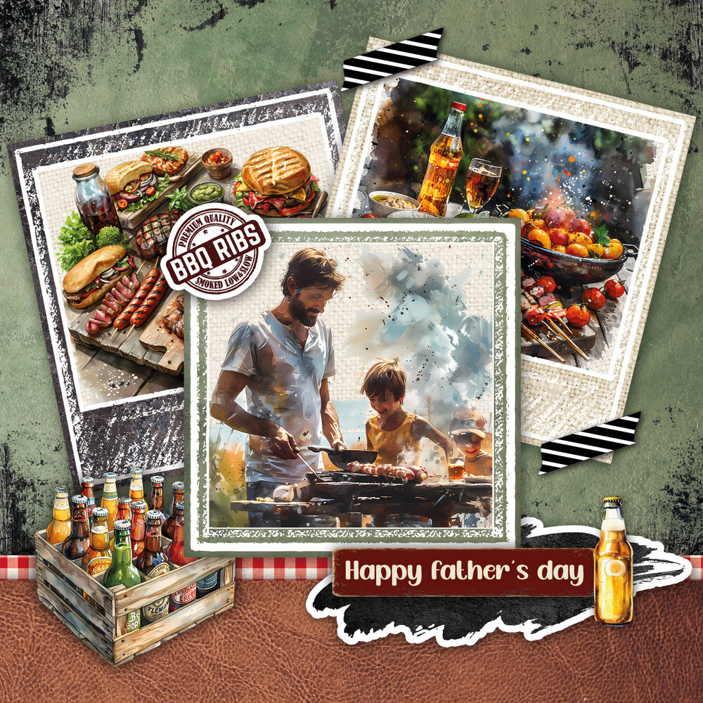 Studio Light BBQ Party A4 Essentials Card Making Paper Pad (SL-ES-CMP27)