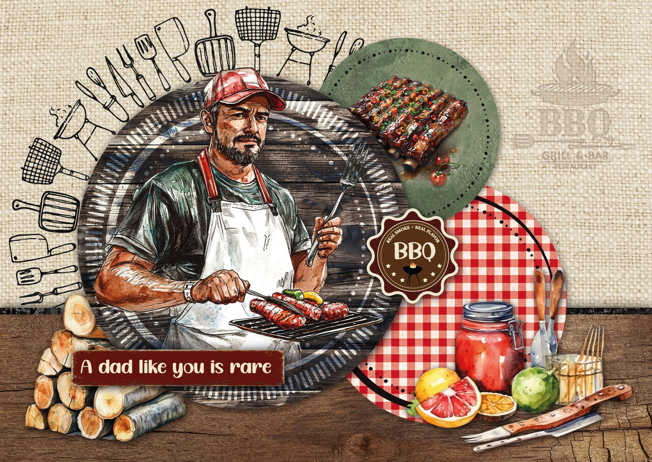 Studio Light BBQ Party A4 Essentials Card Making Paper Pad (SL-ES-CMP27)