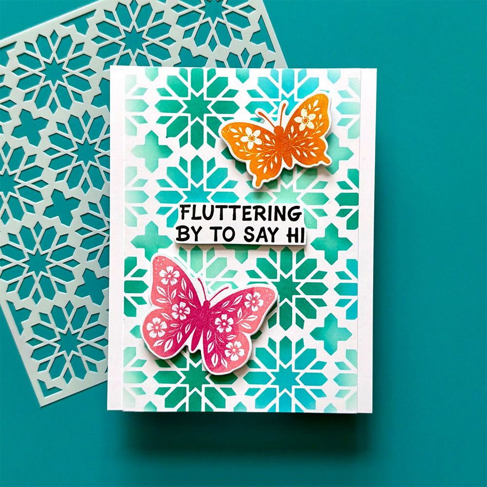 Ranger Simon Hurley create. Stencils 6x6 Inch Star Tile (4pcs) (HUS87892)