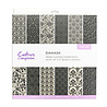 Crafter's Companion Flocked Damask 12x12 Inch Paper Pad (CC-PFLOCK-DAMA)