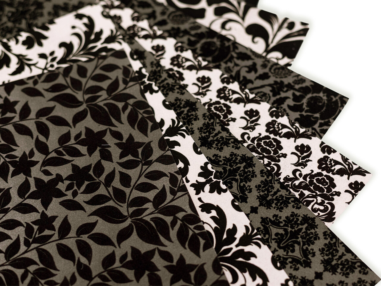 Crafter's Companion Flocked Damask 12x12 Inch Paper Pad (CC-PFLOCK-DAMA)