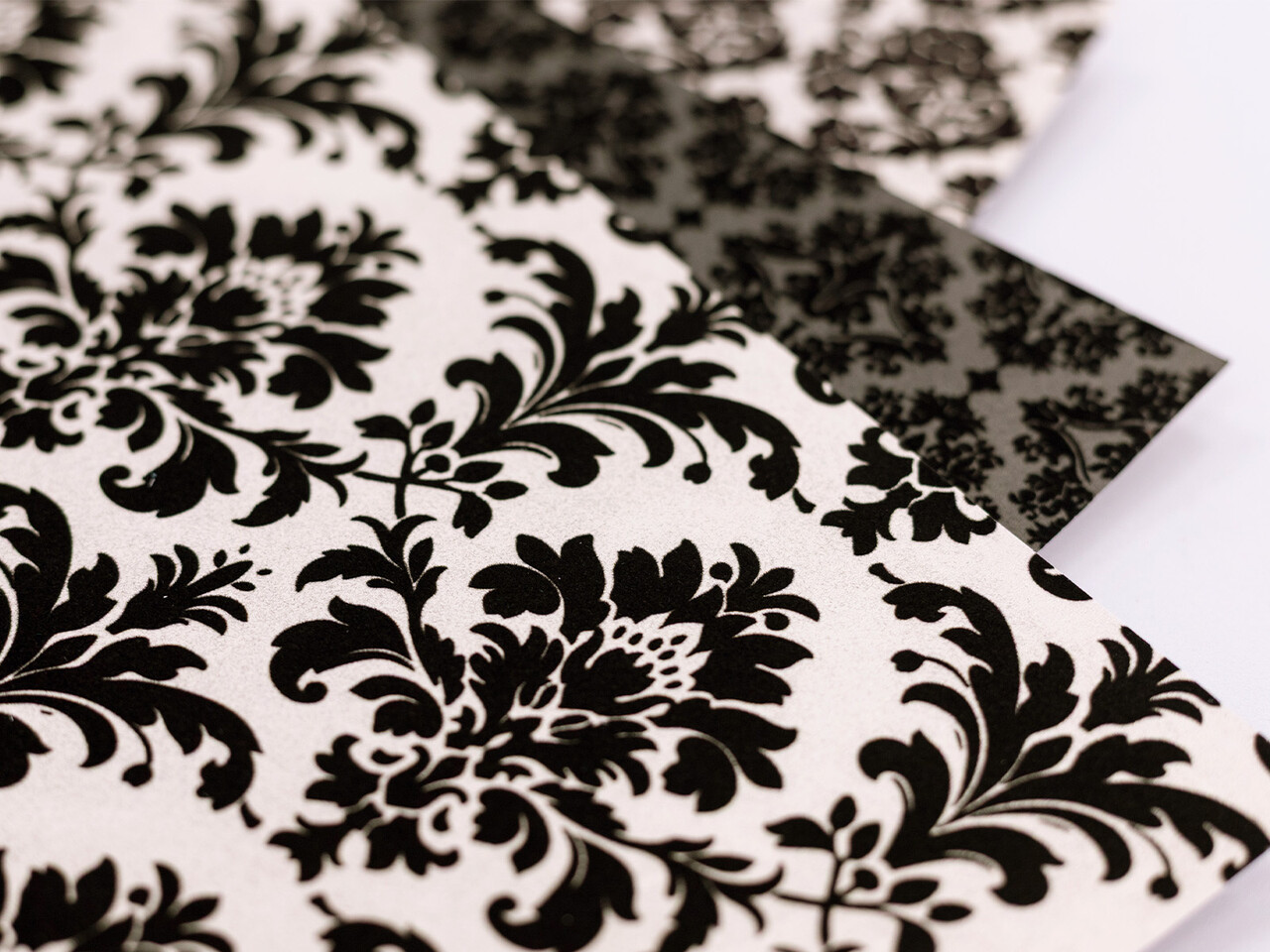 Crafter's Companion Flocked Damask 12x12 Inch Paper Pad (CC-PFLOCK-DAMA)