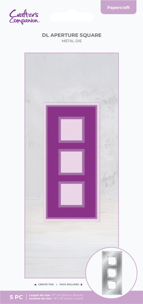 Crafter's Companion DL Aperture Metal Die Square (CC-MD-DASQ)