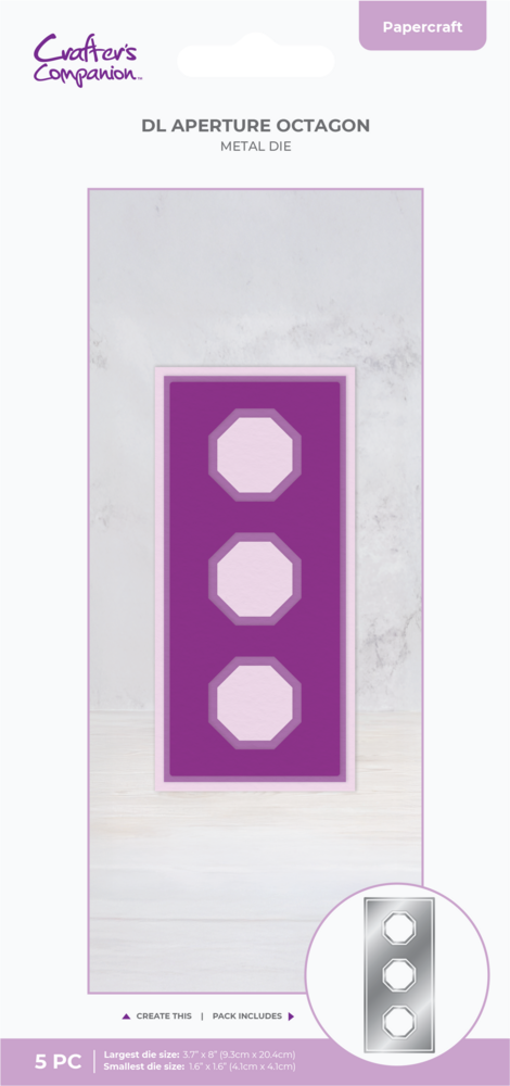 Crafter's Companion DL Aperture Metal Die Octagon (CC-MD-DAOC)