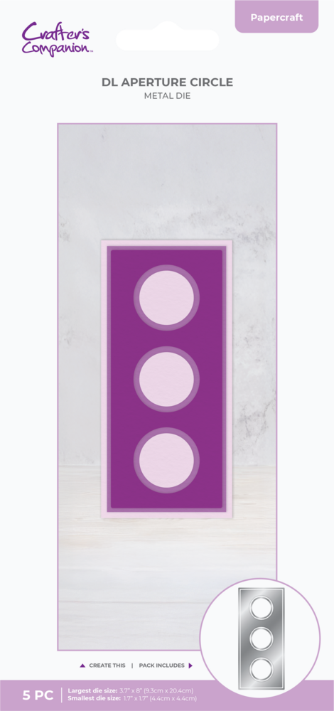 Crafter's Companion DL Aperture Metal Die Circle (CC-MD-DACI)