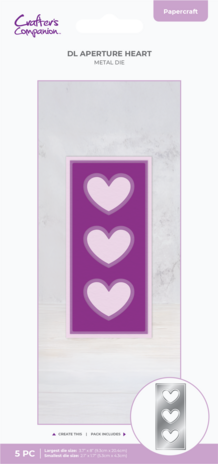 Crafter's Companion DL Aperture Metal Die Heart (CC-MD-DAHE) Crafter's Companion DL Aperture Metal Die Heart (CC-MD-DAHE)
