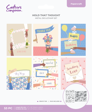 Crafter's Companion Hands and Banners Celebration Stamp & Metal Die Set (CC-STD-HOTH) Crafter's Companion Hands and Banners Celebration Stamp & Metal Die Set (CC-STD-HOTH)