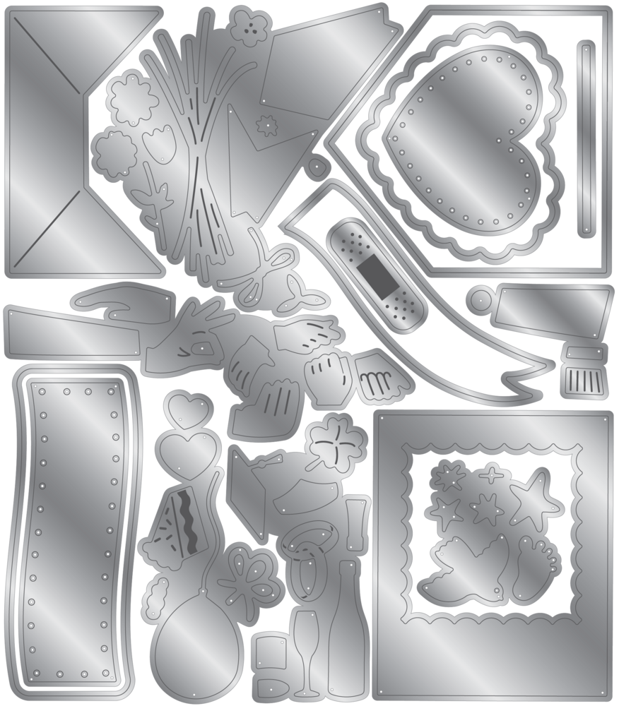 Crafter's Companion Hands and Banners Celebration Stamp & Metal Die Set (CC-STD-HOTH) Crafter's Companion Hands and Banners Celebration Stamp & Metal Die Set (CC-STD-HOTH)